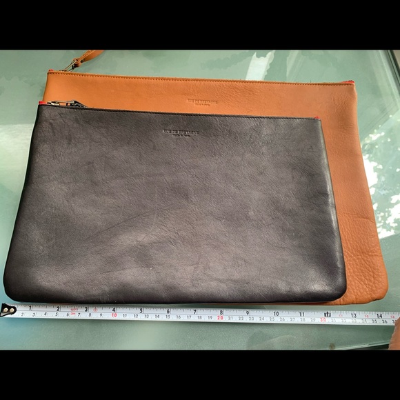 Rue de Bretagne buttery soft leather clutches - Picture 7 of 8